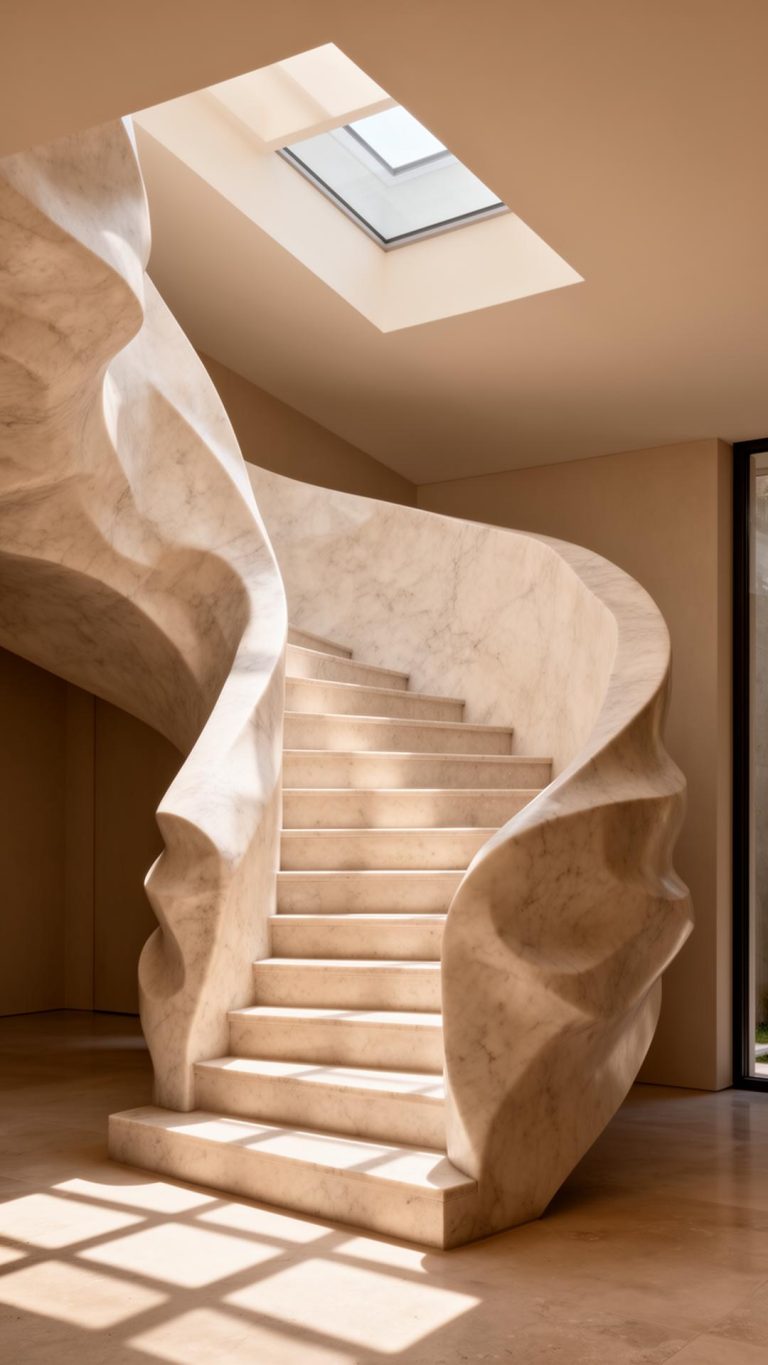 The Architectural Staircase as Residential Sculpture